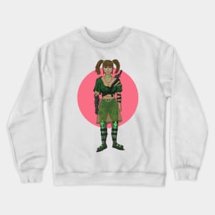 Dystopian Space Scavenger Woman Crewneck Sweatshirt
